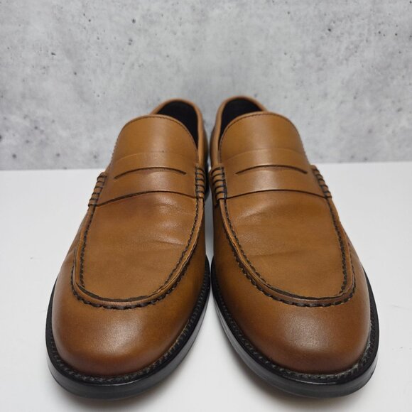 Banana Republic Dellbrook Leather Loafers + Box Ortholite Insole Brown Mens 8.5 - Picture 3 of 11
